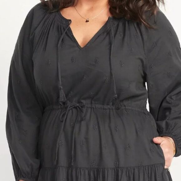 Old Navy grey long sleeve midi dress - Picture 6 of 7